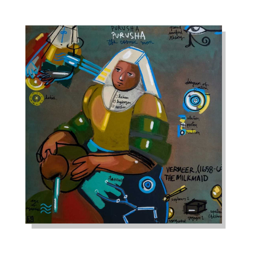 The Cosmic Man - Lebo 101 Series - Lebo Steel Mineral Print
